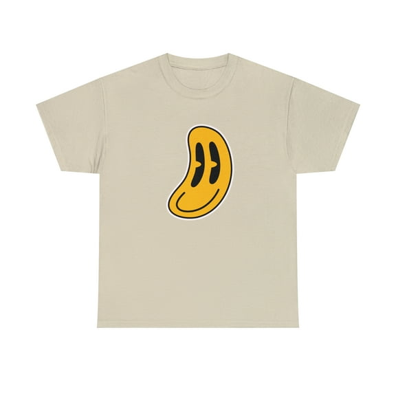 Flatten smiley face graphic t shirt Unisex Heavy Cotton Tee