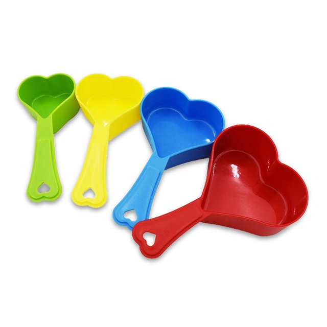 Billuyoard Cuchara medidora de 4 Uds., tazas para té y café, cuchara para harina, báscula, galleta de plástico, Chocolate, hornear, cucharilla, Cocina y Comedor Billuyoard HA012379-00