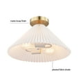thumbnail image 5 of Globe Electric 91006591 Delphine 2 Light 15" Wide Semi-Flush Ceiling Fixture - Brass, 5 of 7