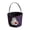 Blue, variant on HHJZPR Buffalo Plaid Ghost Halloween Trick or Treat Bucket, 7.8in Candy Carry Basket with Handle, Embroidered Ghost Pumpkin Fabric Tote Pail for Fall Party Costume Accessory