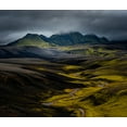 thumbnail image 2 of Olsson, Ronny 13x12 White Modern Wood Framed Museum Art Print Titled - Iceland Highlands, 2 of 4