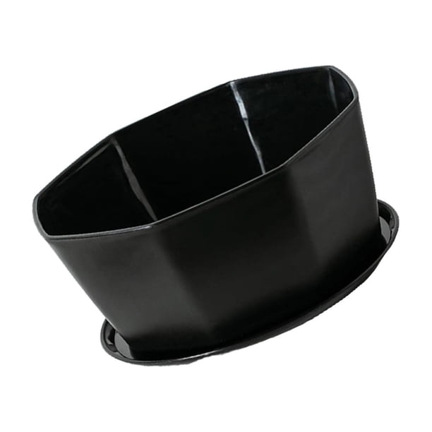 Maceta de resina de plástico Bewildely para suculentas estilo grueso color Negro