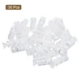 thumbnail image 3 of Unique Bargains 30Pack 4mm Cord Lock Plastic Double Hole Spring Toggle Stoppers, Clear, 3 of 5