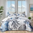 thumbnail image 1 of Juego de ropa de cama Weesire Twin Quilt, 173 x 218 cm, color azul náutico, 1 of 6