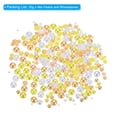 thumbnail image 3 of Uxcell 30g Mix Pearls and Rhinestones 3-10mm Resin Flatback Pearls Rhinestones and Half Pearls Yellow White, 3 of 6