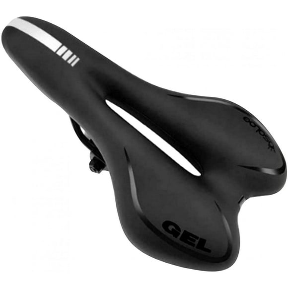 Comfort Bike Seat for Women or Men,Black Mountain Bike Bicycle Seat Cushion,with a Rain Cover,Mountain Road Trekking Cross Bike Cycling
