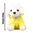 thumbnail image 2 of TERGAYEE Puppy Plush Toys Doll, Teddy Dog Rag Doll Cute Trumpet Simulation Doll with Clothes, Suitable as Pet Lovers Gift 7.87"/20cm, 2 of 4