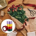 thumbnail image 3 of OUNONA 5 Rouleaux Ruban Cadeau Décorations Rubans Polyester Multi-Usages Rubans Colorés, 3 of 8