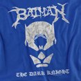 thumbnail image 2 of Batman Black Metal Batman Women's T Shirt, Royal, Large, 2 of 6