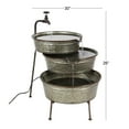 thumbnail image 4 of DecMode Gray Adjustable Tiered Bowl Faucet Fountain Indoor Outdoor Decor, 4 of 16