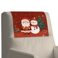 thumbnail image 7 of TSOVTHRID Cartoon Santa Claus Snowman Print Non Slip Headrest Protector for Recliner Chair Waterproof Headrest Cover 17x27in PU Leather Couch Head Rest Cover for Furniture Christmas Decor, 1 Piece, 7 of 7