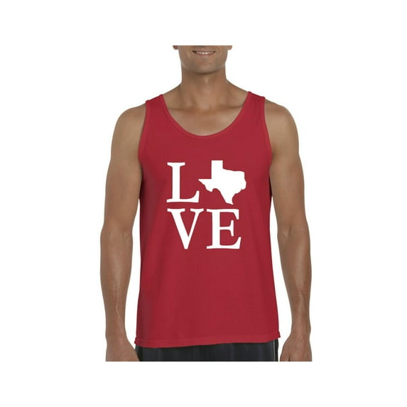 MmF - Men's Tank Top for Men, up to Men Size 3XL - Texas Flag