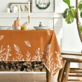 thumbnail image 3 of Sm:)e Fall Orange Tablecloth 60x104 Inch Thanksgiving Leaves Table Cover for Party Picnic Dinner Decor, 3 of 6