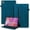 Peacock Blue, variant on DWaybox Shockproof Case for Lenovo Tab One 8.7 inch 2025 Model - Retro PU Leather + TPU Hybrid Protective Cover with Anti-Slip Grip Strap & Card Slots -Peacock Blue
