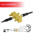 thumbnail image 2 of GE Digital 4-Way Coaxial Cable Splitter, 2.5 GHz 5-2500 MHz, RG6 Compatible, Works with HD TV, Satellite, High Speed Internet, Amplifier, Antenna, Gold Plated Connectors, Corrosion Resistant, 33527, 2 of 6