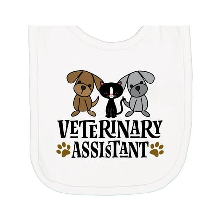 Inktastic Veterinary Assistant Vet Tech Newborn Bib