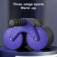thumbnail image 5 of LJNYFDC Sponge Handle Roller Automatic Rebound Dual Abs Wheel Core Strength Training Abdominal Exercise Beginners Home Gym Equipment, 5 of 5