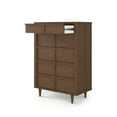 thumbnail image 6 of Child Craft Surrey Hill 33" Interlocking 5-Drawer Chest for Nursery or Bedroom, Anti-Tip Kit, Diamond Detail, Toasted Chestnut, 6 of 9