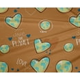 thumbnail image 5 of oneOone Polyester Spandex Rust Brown Fabric Save Earth Sewing Craft Projects Fabric Prints By Yard 56 Inch Wide, 5 of 6
