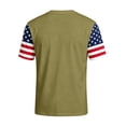 thumbnail image 4 of Fabrcox 1776-2026 250 th Anniversary of USA Shirt Flag Print Short Sleeve 4th of July T Shirts for Men Independence Day Men's Patriotic Shirts Green XXL, 4 of 5