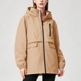 thumbnail image 4 of QQZ Oversized Hooded Zip Up Cardigan For Women, Long Sleeve Windproof Cardigan Sweaters For Women, Lightweight Fall Outfits For Travel Business Casual Outdoor Daily Wear, 4 of 9