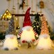thumbnail image 1 of 3 gnomos navideños luminosos, elfo de peluche de broma navideña, decoración de gnomo elfo navideño, mini elfo navideño, Papá Noel sueco hecho a mano, 1 of 4
