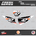 thumbnail image 2 of Kalair GFX Graphics Kit for KTM Motocross 4-STROKE 250SX-F, 350SX-F and 450SX-F (2019-2022) Fresh Series, 2 of 5