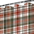 thumbnail image 3 of Red and Green Christmas Plaid Pattern Shower Curtain 72"x84" ,Bathroom Decorative Shower Curtains Set with 12 Hooks,Modern Waterproof Washable Shower Curtain, 3 of 6
