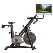 Yesoul Exercise Bike G1M Max (Bike with Screen) Smart Exercise Bike with 21.5 HD Screen,Low Noise Indoor Cycling Bike for Home Gym Fitness Equipment Trainer four-speaker surround sound