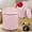 Pink, variant on Round Storage Ottoman, Upholstered Velvet Vanity Stool with Lumbar Support, Swivel Rolling Wheels, Small Foot Stools Coffee Table Padded Seat for Makeup Room, Living Room, Bedroom Beige