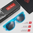 thumbnail image 4 of Translucent Frame Colorful Neon 80s Sunglasses for Men Women Reflective Mirrored Sun Glasses, 4 of 6