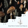 thumbnail image 6 of Brown Mushroom Flower Black Pattern Shower Curtain 36"x72" ,Bathroom Decorative Shower Curtains Set with 12 Hooks,Modern Waterproof Washable Shower Curtain, 6 of 6
