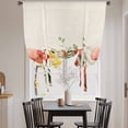 thumbnail image 3 of Red Poppy Balloon Curtains 63 Inch Length for Living Room/Bedroom, Spring Country Watercolor Daisy Flower Leaf Plant Rod Pocket Privacy Door Curtains Decorative Tie Up Shade for Window 52"x63", 3 of 8