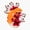 1pcs, variant on Leopard Gecko, Tangerine, And Frangipani Flowers Er, Phone Decal Water Bottle Stickers Car Decals, Funny Birthday Gift