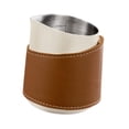 thumbnail image 2 of Jarra para espumar leche sin asa, jarra para leche sin asa, accesorios para café expreso envueltos en cuero de PU, taza para café con boca y M, 2 of 9