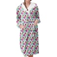 thumbnail image 1 of Jindong Robes en Peluche pour Femmes Décontractées et Confortables à Manches Longues Imprimées Colorées Peignoir pour Dames Robes pour Femmes, 1 of 5