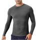 thumbnail image 2 of pstuiky camisa de manga larga para hombre, Camisa deportiva de manga larga con cuello redondo, ligera, transpirable y de color liso con cremallera para hombre top de hombre s, 2 of 7