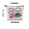 thumbnail image 5 of Cheer Makeup Bag Girls Cheerleading Gift Follow Your Dreams Cheerleading Cosmetic Bag Cheer Team Gift Cheer Mom Gift Cheerleader Coaches Thank You Gift, 5 of 7