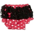 thumbnail image 1 of Wenchoice Girl's Hot Pink & Black Polka Dot Ruffle Diaper Cover - L(17M-24M), 1 of 1