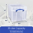 thumbnail image 3 of Really Useful Box Contenant de Rangement Transparent de 35 Litres avec Couvercle à Pression, 3 of 7