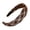 Coffee, variant on mdesiwst Women Headband Retro Plaid Pattern Thick Sponge Filling Soft Fabric Hair Hoop Fluffy Hairstyle Hair Accessory