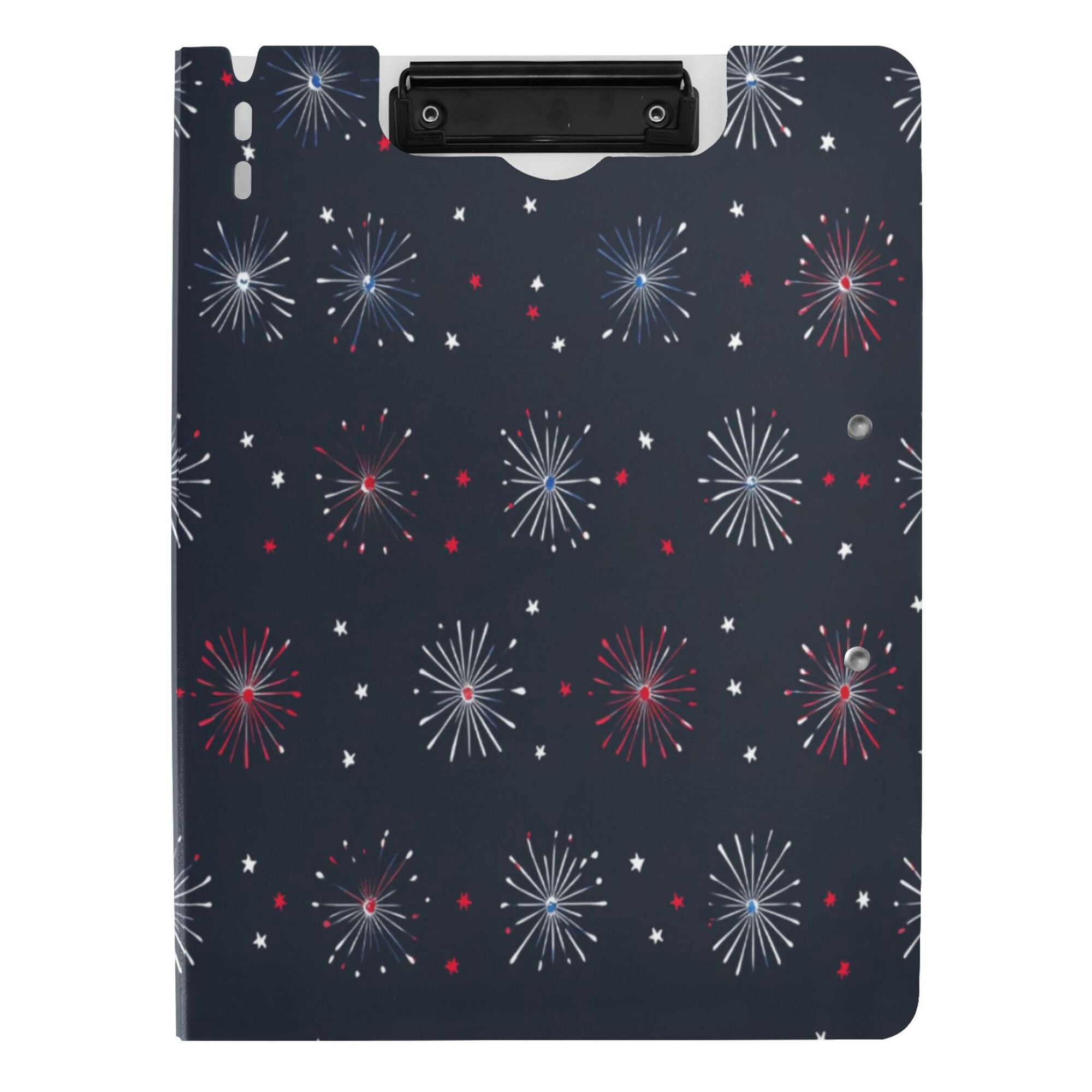 FORMRS A4 Clipboard Folder with Pen Holder Horizontal Foldable School Office Binder, Starry Night Pattern