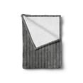 thumbnail image 2 of Chevron Soft Flannel Fleece Throw Blanket, Angled Line Design Simplistic Style Pattern Doodle Drawing, Cozy Plush for Indoor and Outdoor Use, 50" x 60", Charcoal Grey White, by Ambesonne, 2 of 6