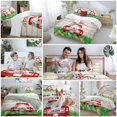thumbnail image 5 of Queen 4 Piece Bedding Set Easter Truck Bunny Egg Grassland Retro Wood Grain Soft Breathable Duvet Cover and Pillowcase, Floral Watercolor Duvet Cover Set Bed Sheets for Bedroom Dormitory Guest Room, 5 of 9