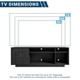 thumbnail image 5 of Techni Mobili Contemporary TV Stand for TV’s up to 70” with Patterned Storage Cabinet and Open Shelving RTA-945TV-BK, 5 of 11