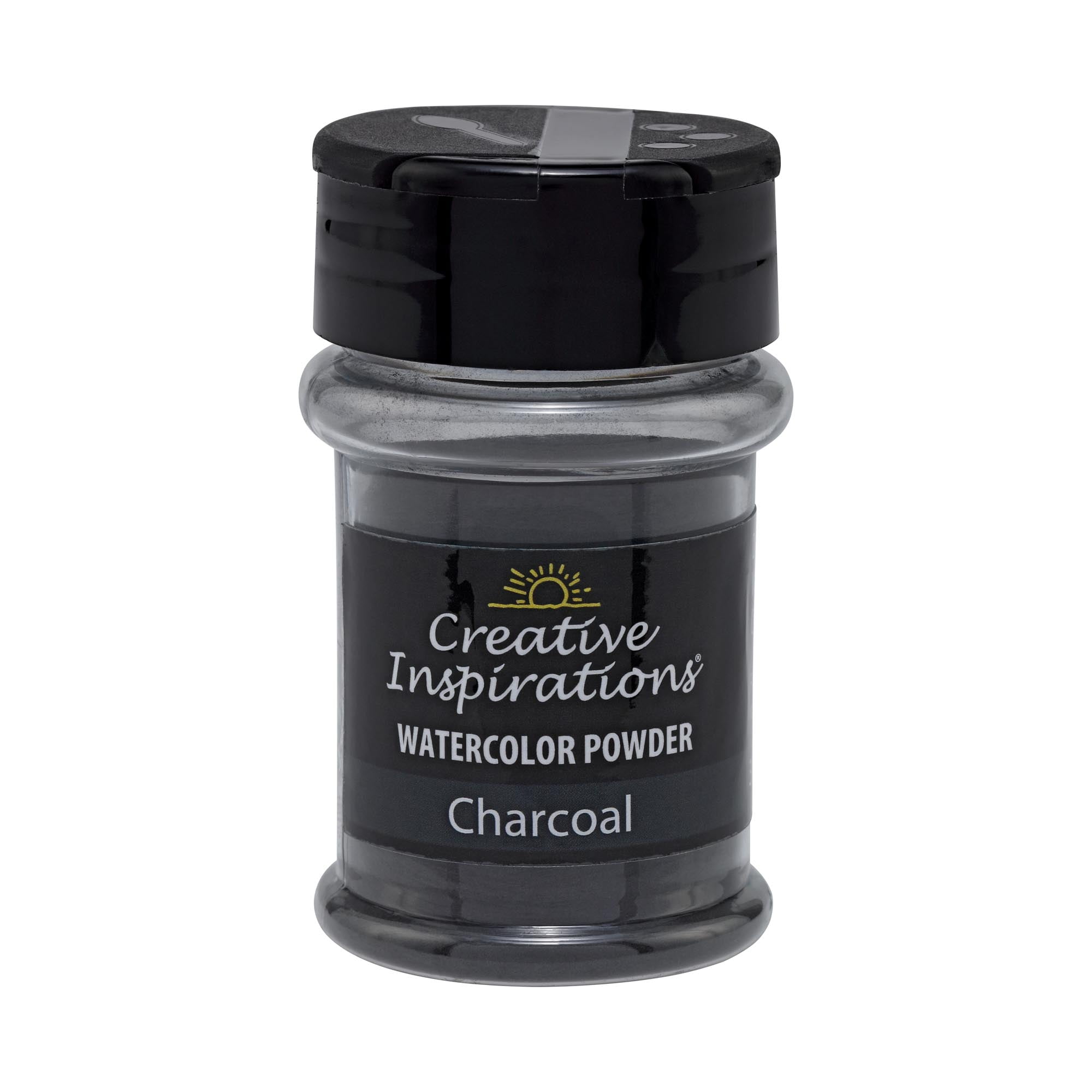 Creative Inspirations Powder Watercolor Paint 3 Pack - 38g Shaker Bottle, Charcoal - Dye-Based Water-Soluble Crystalline Pigments - Non-Toxic, Perfect for Abstract and Spontaneous Effects