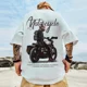thumbnail image 2 of Camisetas estampadas con gráficos de motocicleta para hombre, ropa de calle estadounidense, camisetas casuales de verano de algodón Y2K, camisetas de gran tamaño de moda de hip hop, 2 of 5