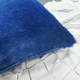 thumbnail image 6 of Home Soft Things Faux Fur Throw Pillow Cover 4 Piece Set-Palace Blue - 20" x 20", 6 of 9