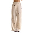 thumbnail image 4 of Women’s Polka Dot Tube Top and Wide Leg Pants 2 Piece Casual Outfit Set, 4 of 7