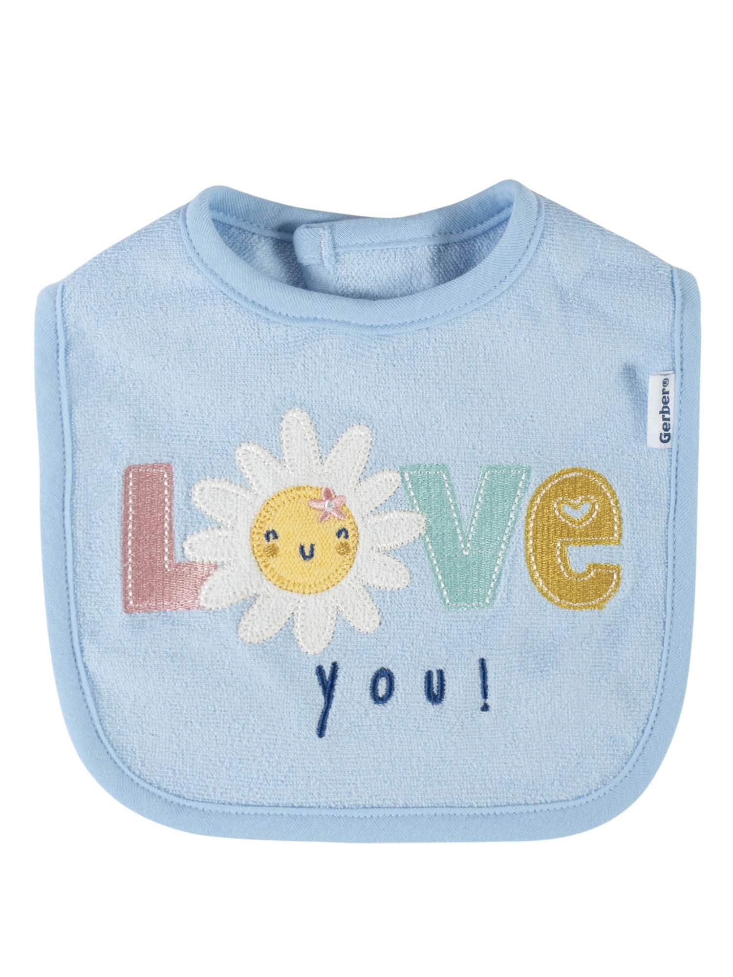 Gerber Baby Girl Bibs & Burp Cloth Bundle, 6-Piece